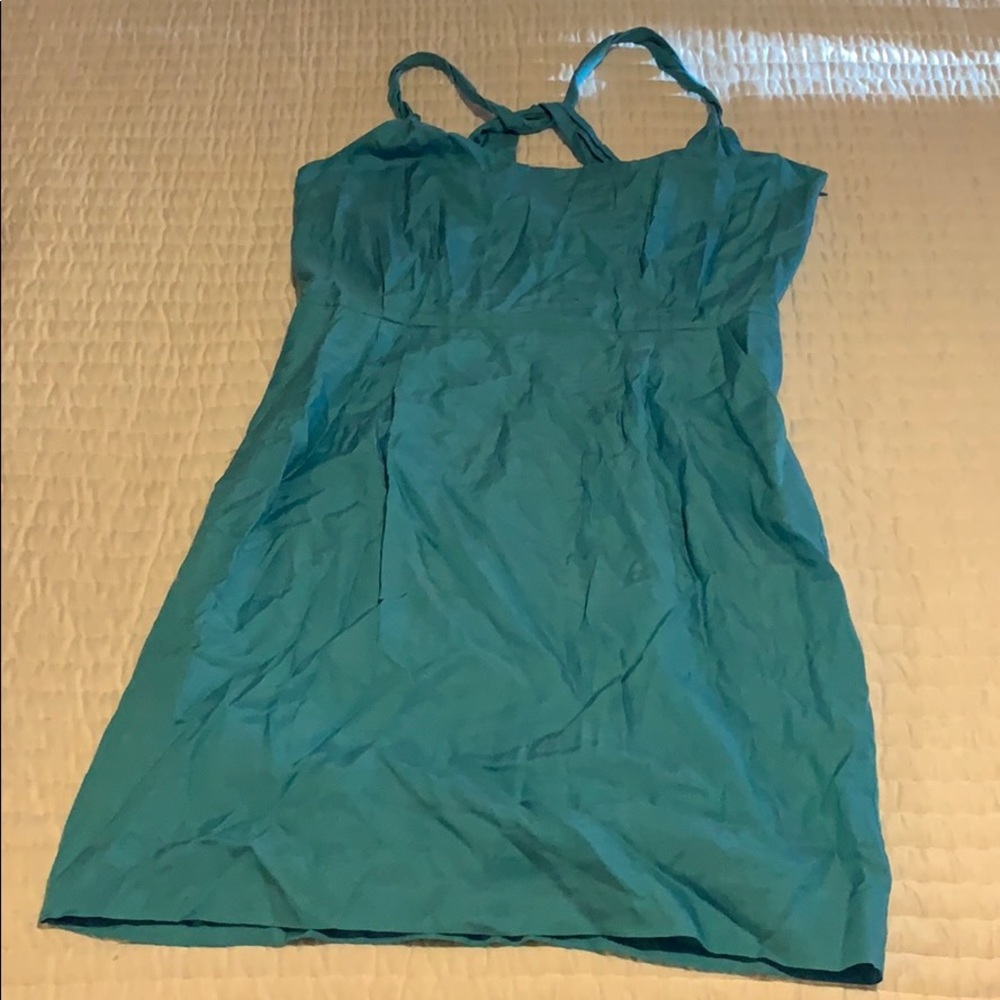 Banana Republic blue silk dress